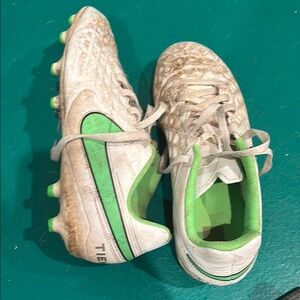 Nike Soccer Cleats with Green Accents